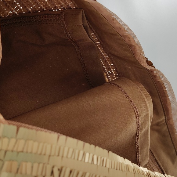 H&M gold shimmer metallic pencil mini skirt size 14 disco ball - Picture 7 of 8